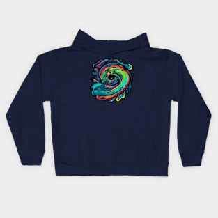 Space, the Swirling Rainbow Kids Hoodie